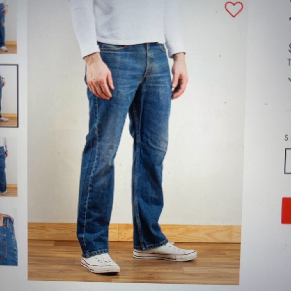 Vintage Levi's Men's 751  Classic Regular Fit Straight Leg  Jeans W40 L34